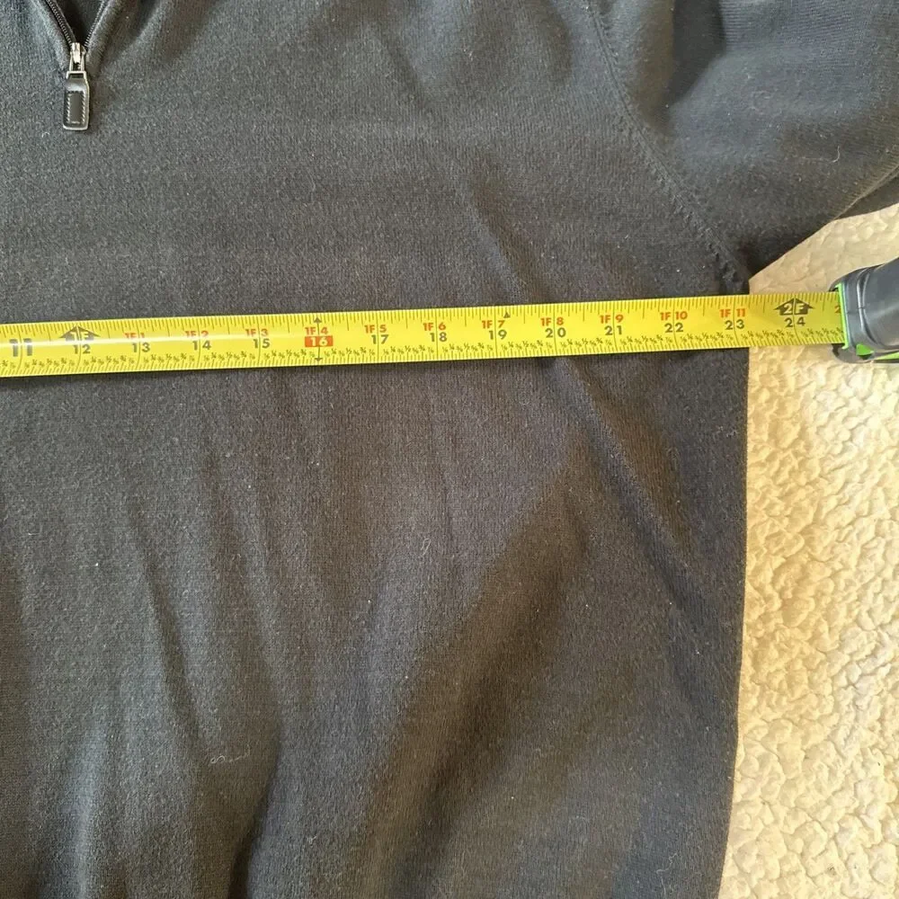 Jos. A. Bank Signature Collection Mens 1/4 Zip Sweater 100% Pima Cott Fall‎ 2XL